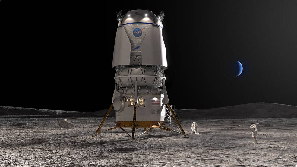 Blue Origin wins HLS Bid, Will Land Crew on the Moon for Artemis V