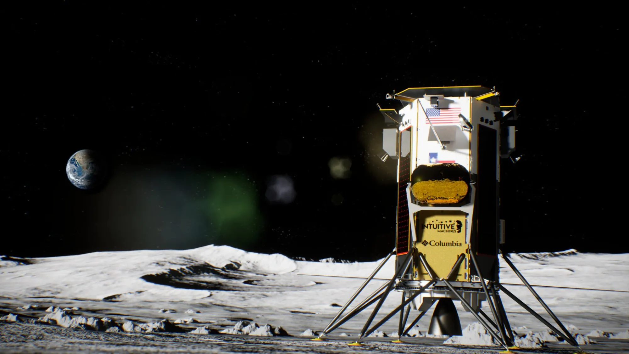 Nova-C “Odysseus” Lands On Moon